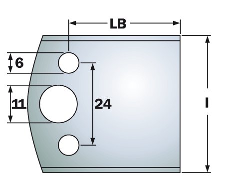 CMT para noży do profilowania SP L46 H50 K4 LB34 Tmax20 690.599 – zdjęcie 1