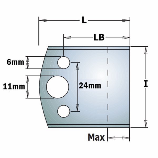 CMT para noży do profilowania HSS L46 H50 K4 LB34 Tmax20 690.599H – zdjęcie 1