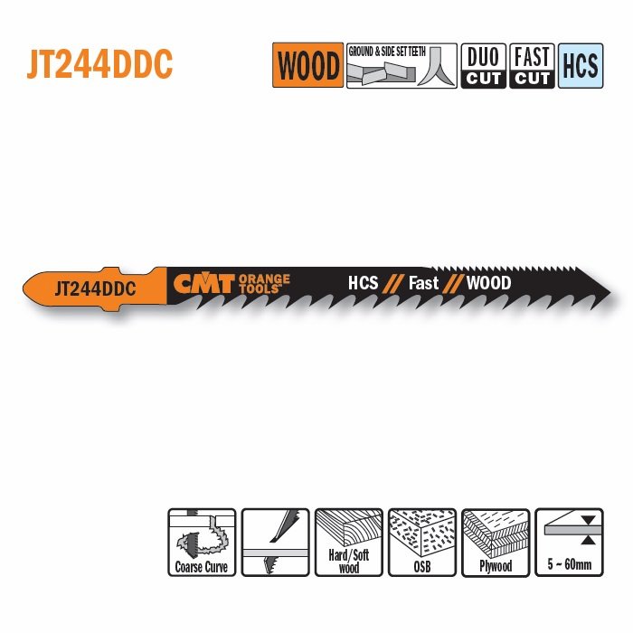 CMT brzeszczot do wyrzynarki I 75 mm, L 100 mm, TS 4 mm, 5 szt. – zdjęcie 1