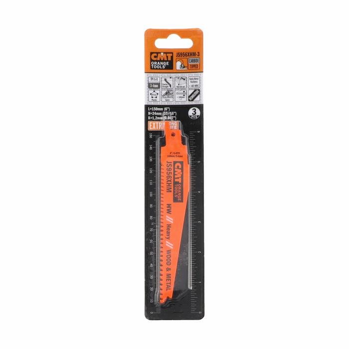 CMT brzeszczot do piły szablastej L 150 mm, I 130 mm, H 24 mm, K 1,2 mm, TS 3-4 mm, TPI 6-8, 1 szt. – zdjęcie 1