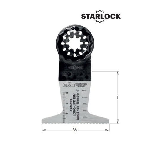 CMT brzeszczot oscylacyjny w 65, i 50 ts 1,4 tpi 18 5szt. starlock – multi-mat – zdjęcie 1