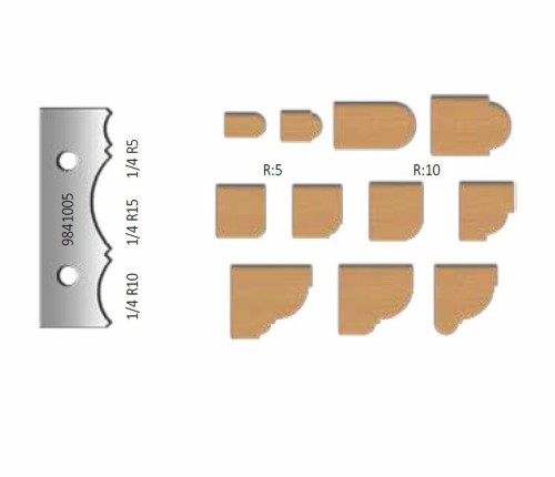 Virutex 9841005 Zestaw ostrzy HM 1/4 r 5 10 i 15 – zdjęcie 1