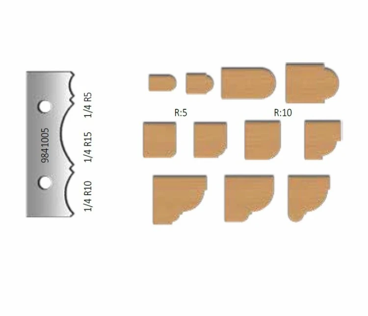 Virutex 9841005 Zestaw ostrzy HM 1/4 r 5 10 i 15 – zdjęcie 1