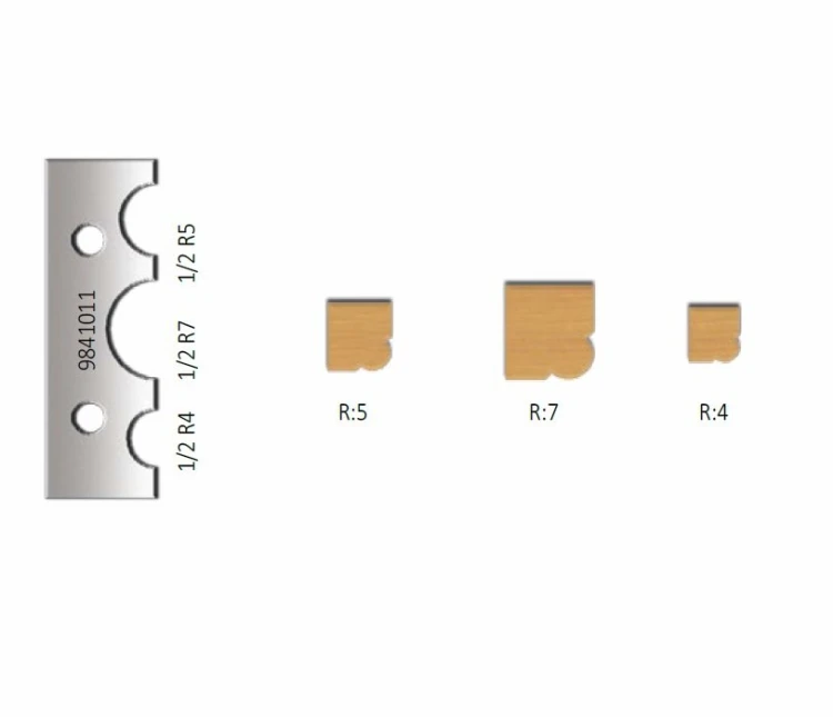 Virutex 9841011 Zestaw ostrzy HM 1/2 R 4,5 i 7 – zdjęcie 1