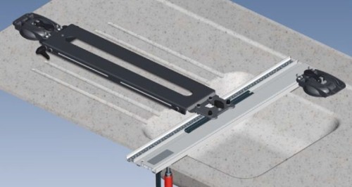 Virutex UC317S Listwa prowadząca do FRE317 VDdo frezowania odpływu w blatach solidsurface – zdjęcie 1
