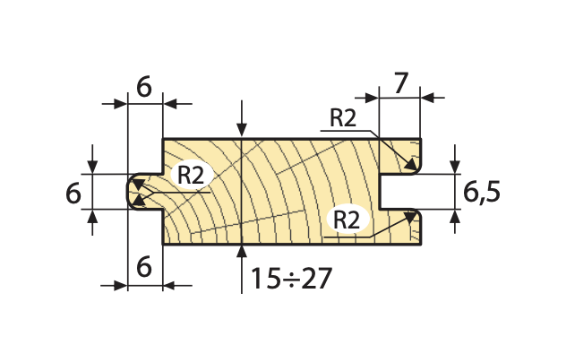 Faba Zestaw frezów do deski podłogowej Z4 HSS 140x40xH34 mm / Profil 10