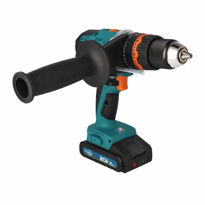 Virutex ATB80P Wiertarko - wkrętarka udarowa 20 V+ 2 szt bateria 2.0 Ah – zdjęcie 3