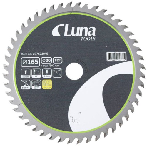 Luna Piła tarczowa Extra Thin 165x20 Z48