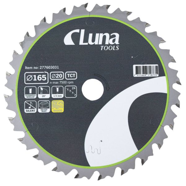 Luna Piła tarczowa Extra Thin 165x20 Z24