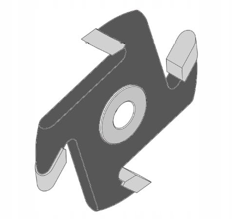 Faba frez nasadzany kulisty Z4 HM R10 125x30x20 mm / prawy+lewy