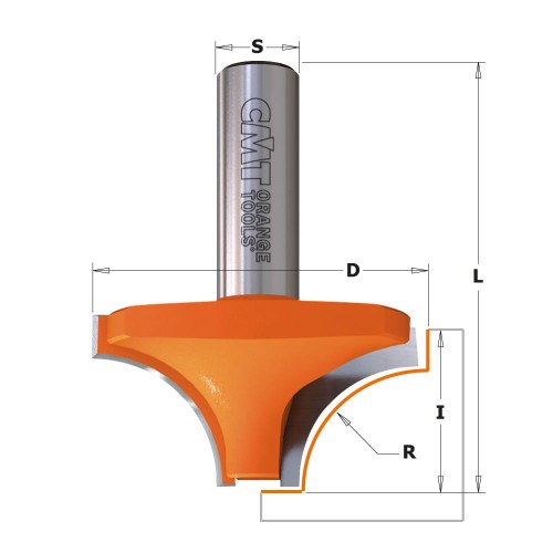 CMT Frez zaokrąglający ćwierćwałek R22,2 D57,1 S12 mm