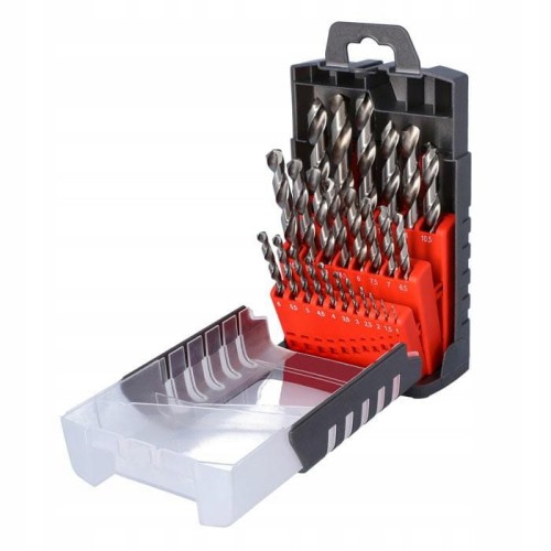 Fisch zestaw wierteł HSS premium do metalu 25 szt.