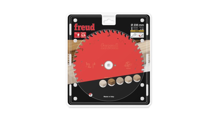 FR16W003M FREUD Piła HM DO DREWNA / SKLEJKI 235x30x48Z / CIĘCIE POPRZECZNE