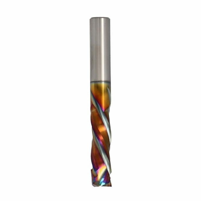 ITA TOOLS frez spiralny wykańczający do drewna / płyty Z3+3 D10 I35 S10 mm / pozytyw+negatyw / Powłoka Platinium®