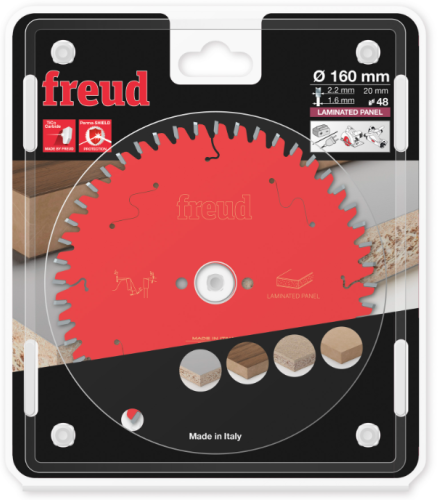 FREUD Piła HM do Laminatu / MDF 160x20x48Z -5° Negatyw