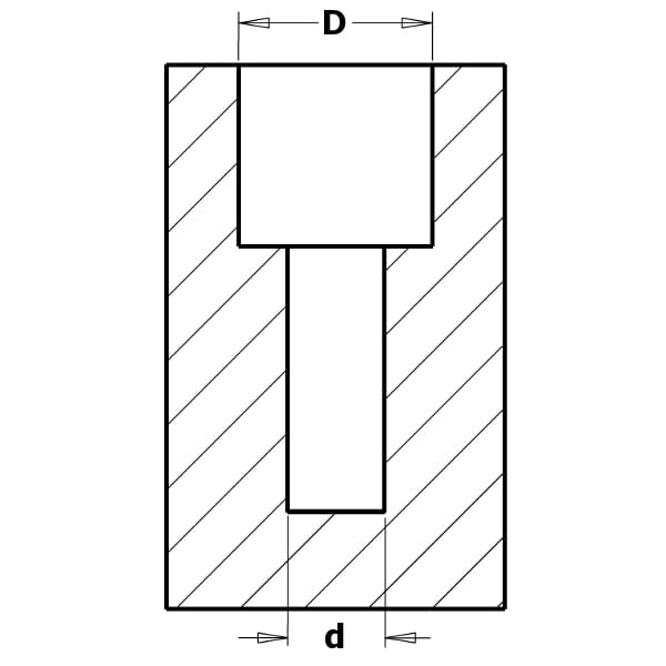 CMT Pogłębiacz do wierteł 4 mm / 90° S10 mm HM prawy