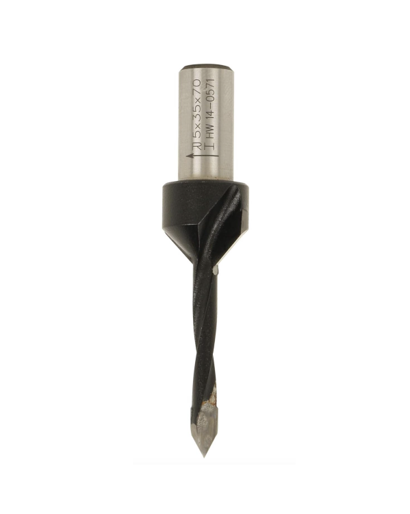 CMT Wiertło przelotowe z pogłębiaczem HM D8 I35 L70 S10 mm / prawe