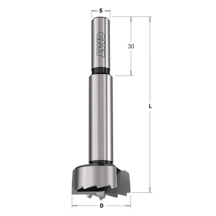 CMT Wiertło puszkowe D75 L157 S12,5 mm / standard SP / prawe