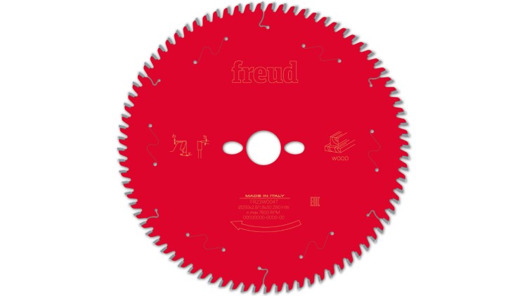 FR23W004T FREUD Piła HM DO DREWNA / SKLEJKI 250x30x80Z / CIĘCIE POPRZECZNE