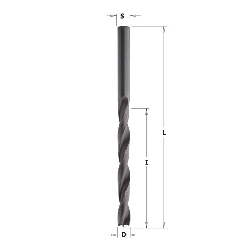 CMT Wiertło nieprzelotowe D9 I81 L125 S9 mm / HSS / prawe