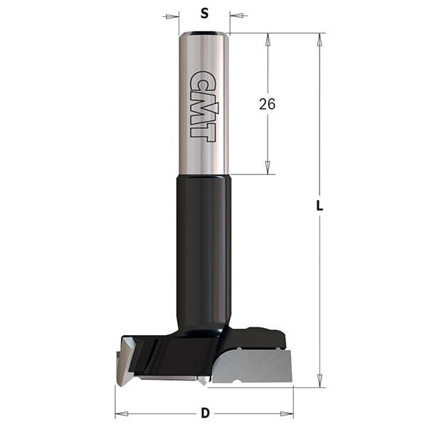 CMT Wiertło puszkowe D35 L70 S10 mm / X-treme HM / lewe