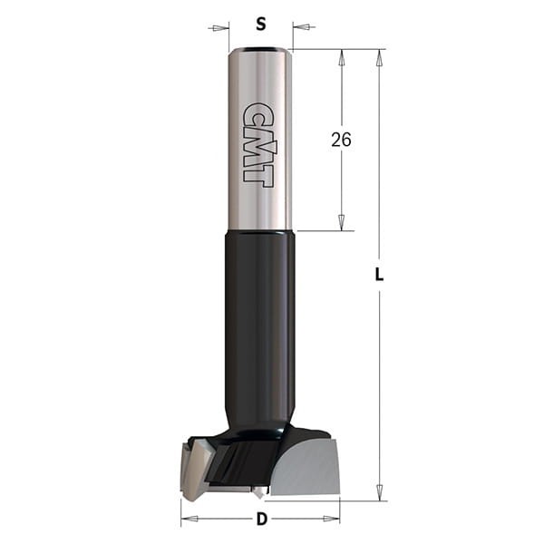 CMT Wiertło puszkowe D15 L70 S10 mm / X-treme HM / prawe