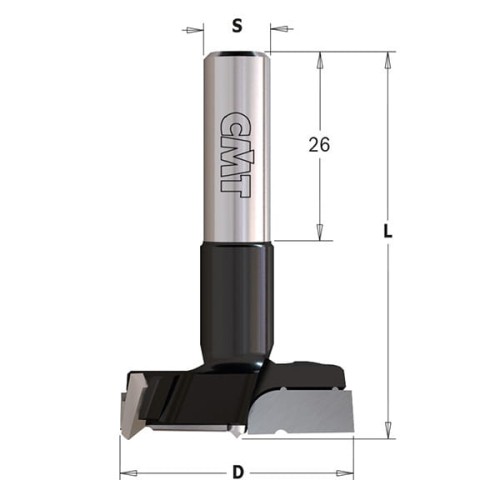 CMT Wiertło puszkowe D35 L57,5 S10 mm / X-treme HM / lewe