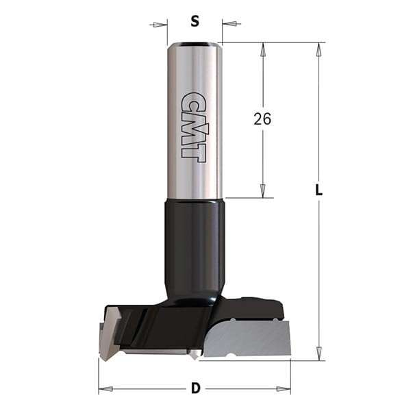 CMT Wiertło puszkowe D35 L57,5 S10 mm / X-treme HM / lewe