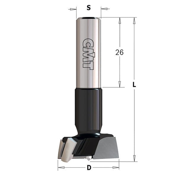 CMT Wiertło puszkowe D20 L57,5 S10 mm / X-treme HM / prawe