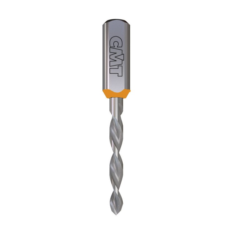 CMT Wiertło przelotowe D8 I35 L70 S10 mm / X-treme VHM / lewe