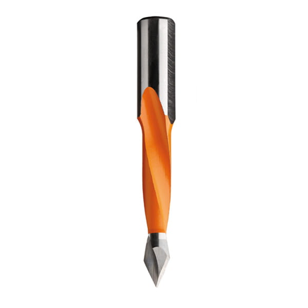 CMT Wiertło przelotowe D6 I44 L77 S10 mm / standard HM / lewe