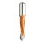 CMT Wiertło przelotowe D8 I30 L57,5 S10 mm / standard HM / lewe
