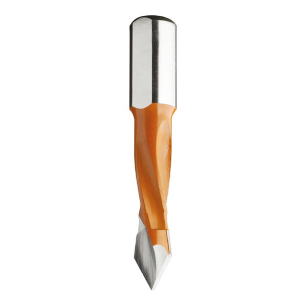 CMT Wiertło przelotowe D8 I30 L57,5 S10 mm / standard HM / lewe