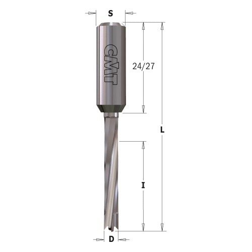 CMT Wiertło nieprzelotowe D7 I30 L70 S10 mm / X-treme VHM FLAT SHARPENING / prawe